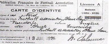 Carte d'identité historique du F.A. Blanc Seau